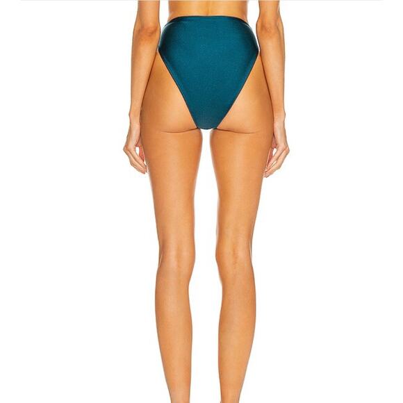 JADE SWIM Incline Bikini Bottom in Teal Sheen NWOT XS - Picture 2 of 6